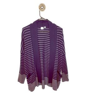 Gap Striped Navy Blue Wool Kimono Size XL